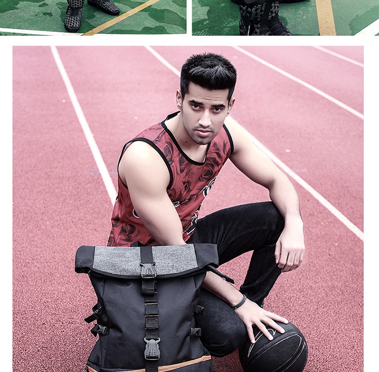 ActiveGo Basketball Men's School Training Multi-Functional Sports Backpack Capacity Extra Large Fitness Hiking Bag Customizable_voghion.com