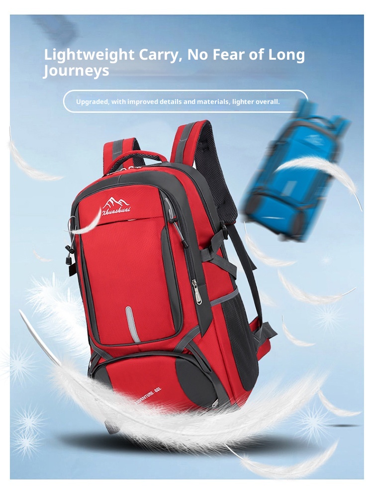 ActiveGo Outdoor Hiking For Men, Extra Large Capacity Camping Storage Backpack, Water-Resistant Leisure Travel Work Backpack_voghion.com