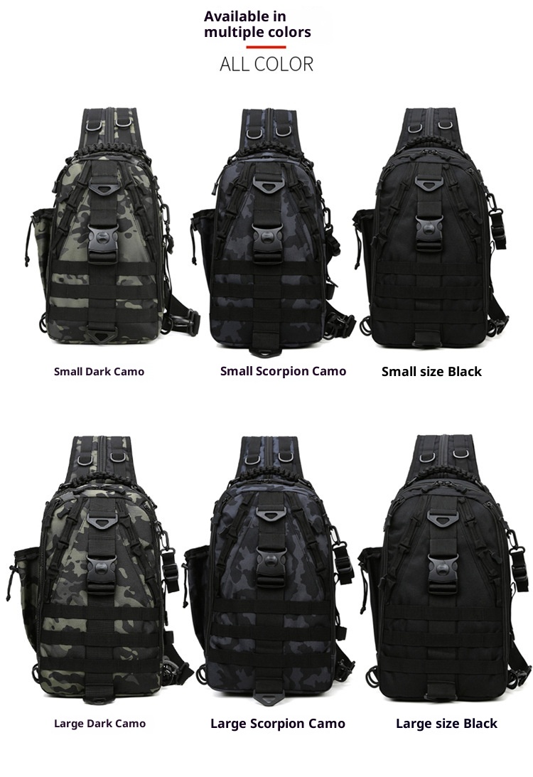 ActiveGo Lure Large Capacity Tactical Backpack For Men Multifunctional Outdoor Travel Hiking Cycling Camouflage Single And Double_voghion.com