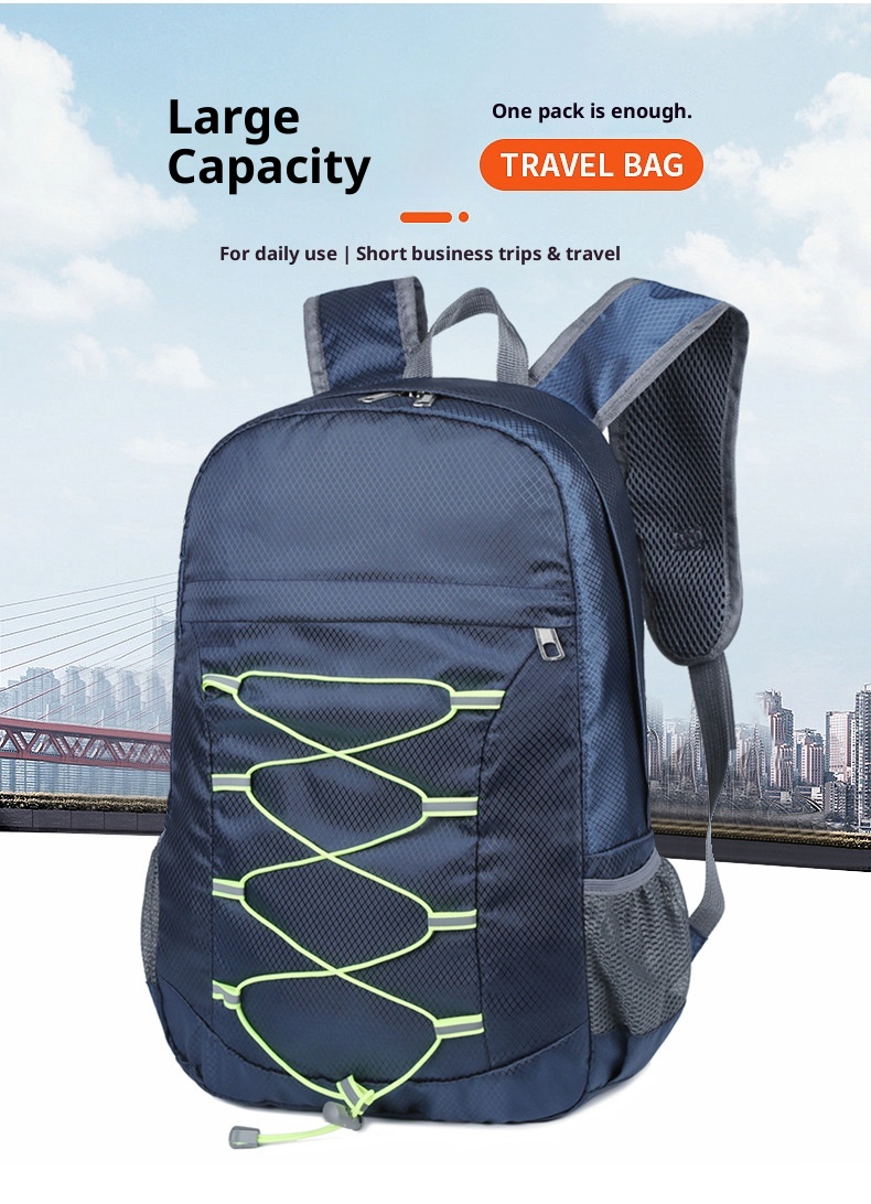 ActiveGo Outdoor Faltbarer Rucksack für Damen und Herren, Multifunktionaler Wander-, Sport- und Reiserucksack, Großes Fassungsvermögen, Tragbar zum Klettern_voghion.com