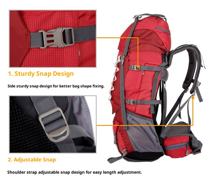 ActiveGo New Professional Mountaineering 80L Outdoor Backpack Double Shoulder Bag For Men, Large Capacity Travel Rucksack, One_voghion.com