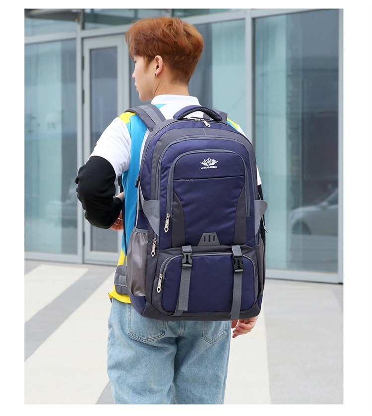 ActiveGo Outdoor Hiking Double Shoulder Men's Travel Bag Large Capacity Women's Lightweight Trekking Backpack_voghion.com