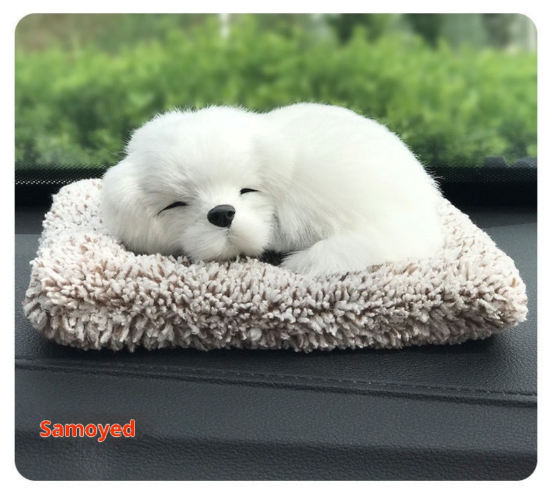 Décoration intérieure pour chat, sac en charbon de bambou, chien factice, fait main, créatif, pour voiture neuve, élimination du formaldéhyde_voghion.com