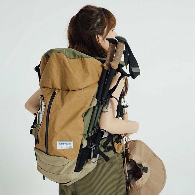 ActiveGo Wanderrucksack mit großem Fassungsvermögen, wasserdicht, professionell, leicht, für Damen und Herren, Doppeltragegestell_voghion.com