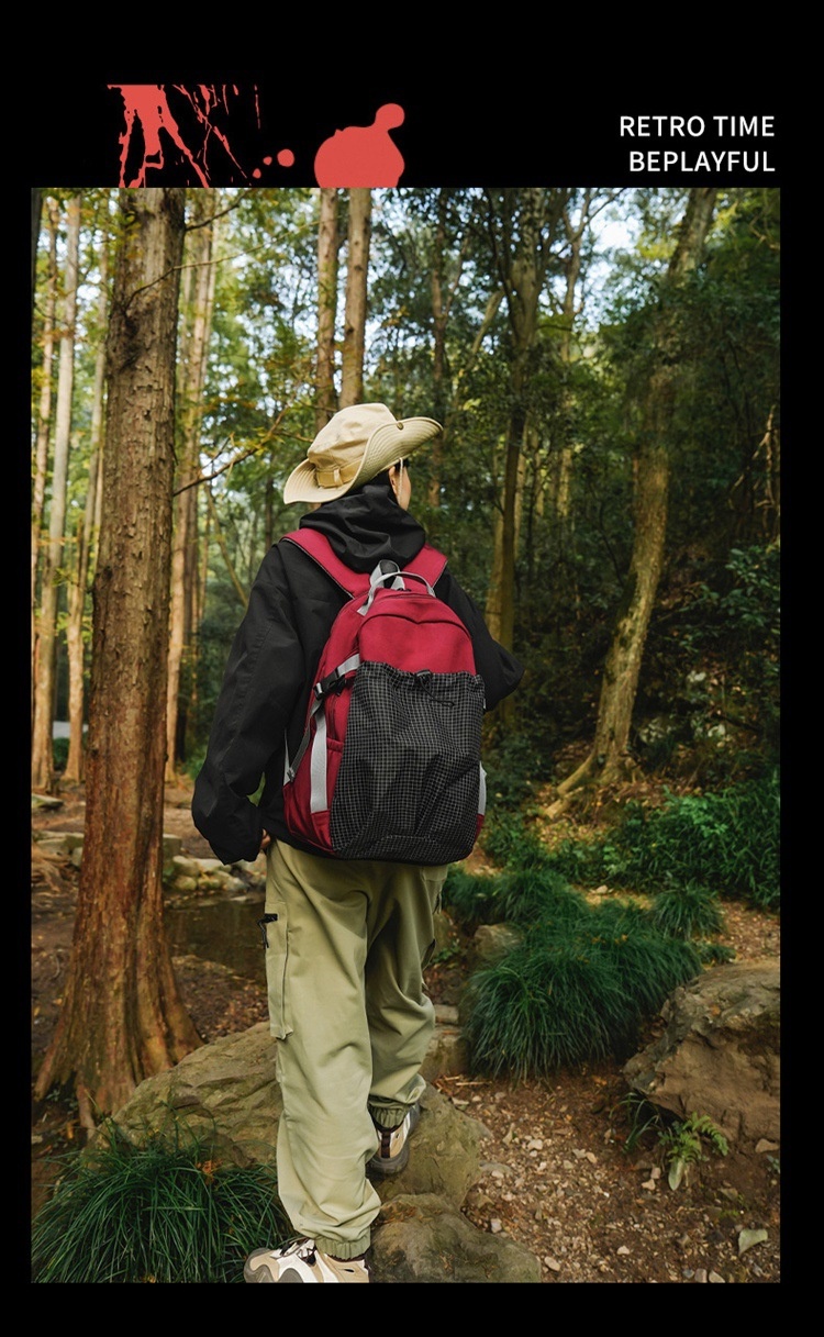 ActiveGo Outdoor Hiking Mountaineering Men's Lightweight Casual Travel Large Capacity Sports Trendy Brand Backpack Student School_voghion.com