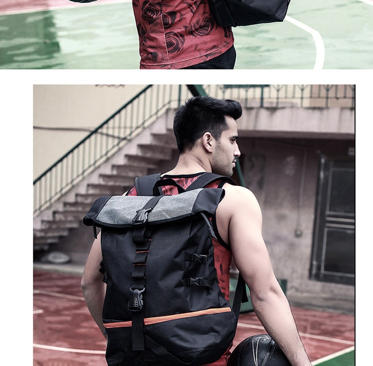 ActiveGo Basketball Men's School Training Multi-Functional Sports Backpack Capacity Extra Large Fitness Hiking Bag Customizable_voghion.com