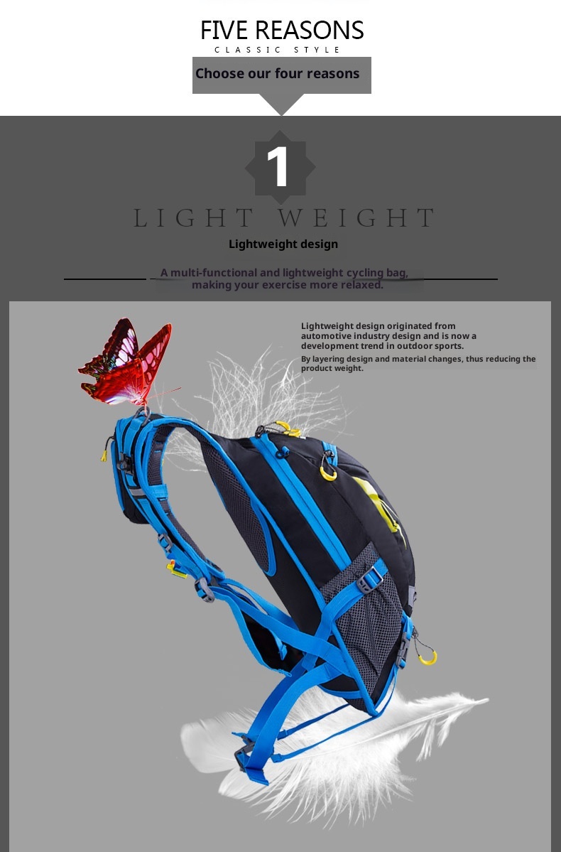 ActiveGo Warneheim Cross-Border New Model Cycling Bag Outdoor Hiking Large Capacity Water-Resistant Bicycle Backpack_voghion.com