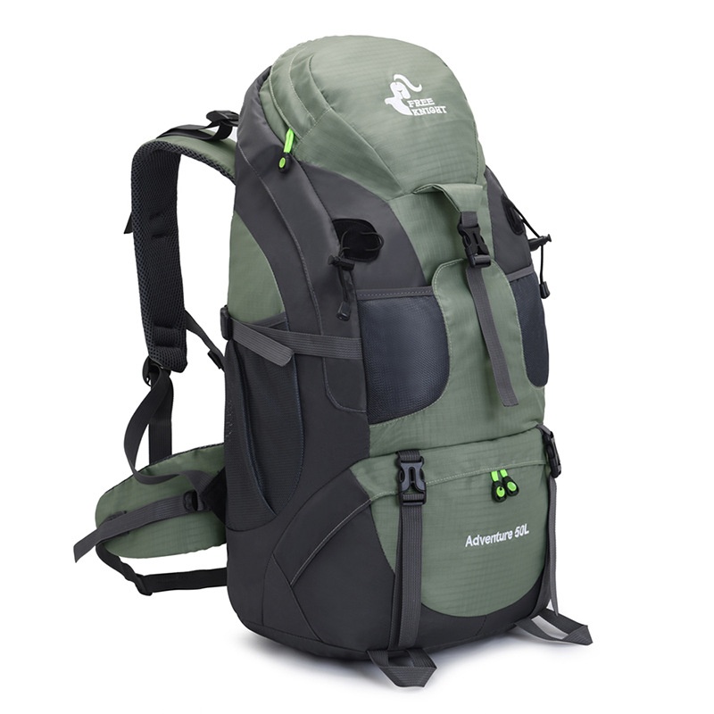Zaino da alpinismo professionale ActiveGo da 50 litri, sportivo, unisex, di grande capacità, leggero, per escursionismo, arrampicata, viaggio_voghion.com