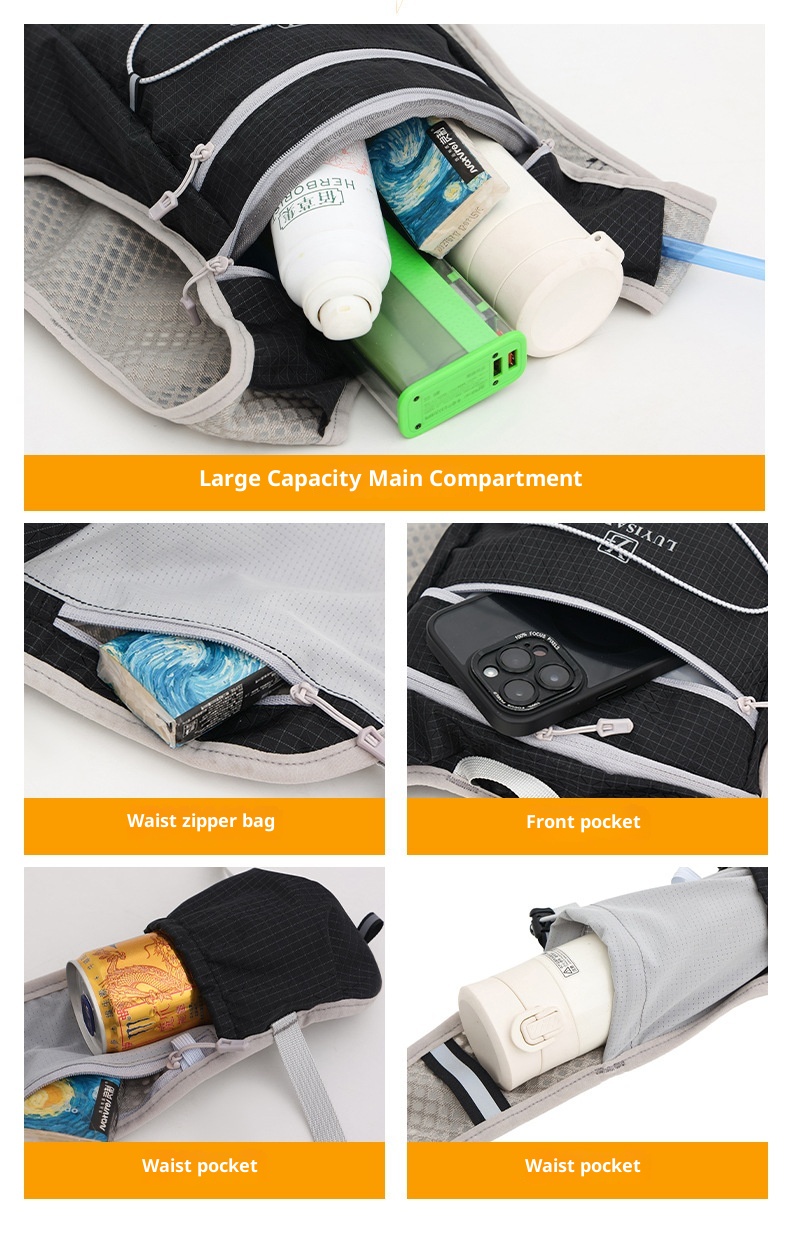 ActiveGo Large Capacity Hiking Water-Resistant Off-Road Cycling Cross-Border Multi-Functional Sports Backpack Marathon Hydration_voghion.com