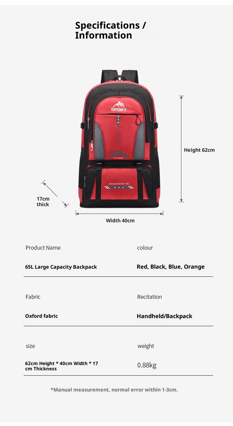 ActiveGo Wholesale Outdoor Sports Mountaineering Large Capacity Lightweight Travel Work Luggage Bag Casual Fashion Backpack_voghion.com