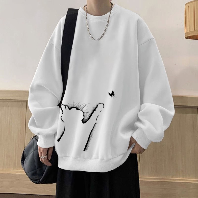 ragazzo Ragazzo Felpa invernale Nuova tendenza Stile americano Largo Girocollo Versatile Unisex Abbigliamento autunnale Esportazione all'ingrosso_voghion.com