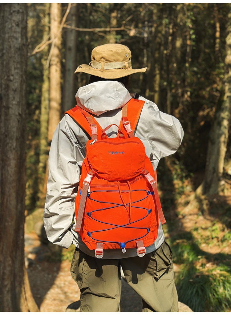 ActiveGo Cross-border Lightweight Men's Drawstring Large Capacity Outdoor Travel Backpack, Women's College Student Backpack_voghion.com