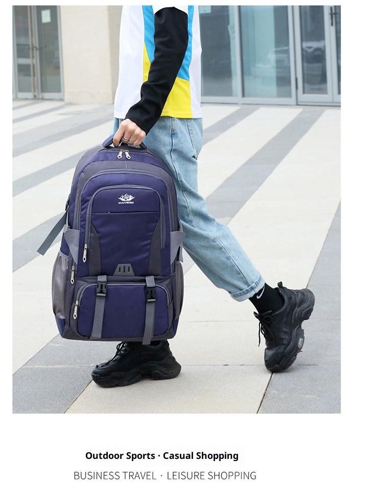 ActiveGo Outdoor Hiking Double Shoulder Men's Travel Bag Large Capacity Women's Lightweight Trekking Backpack_voghion.com