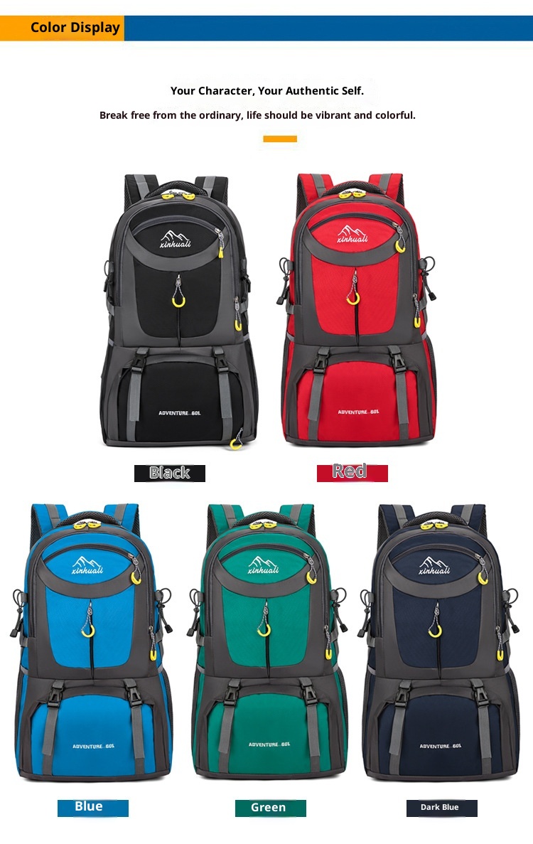 ActiveGo Outdoor Capacity Hiking Waterproof Wear-resistant Travel Bag Large Multifunctional Trekking Luggage Backpack Off-road_voghion.com