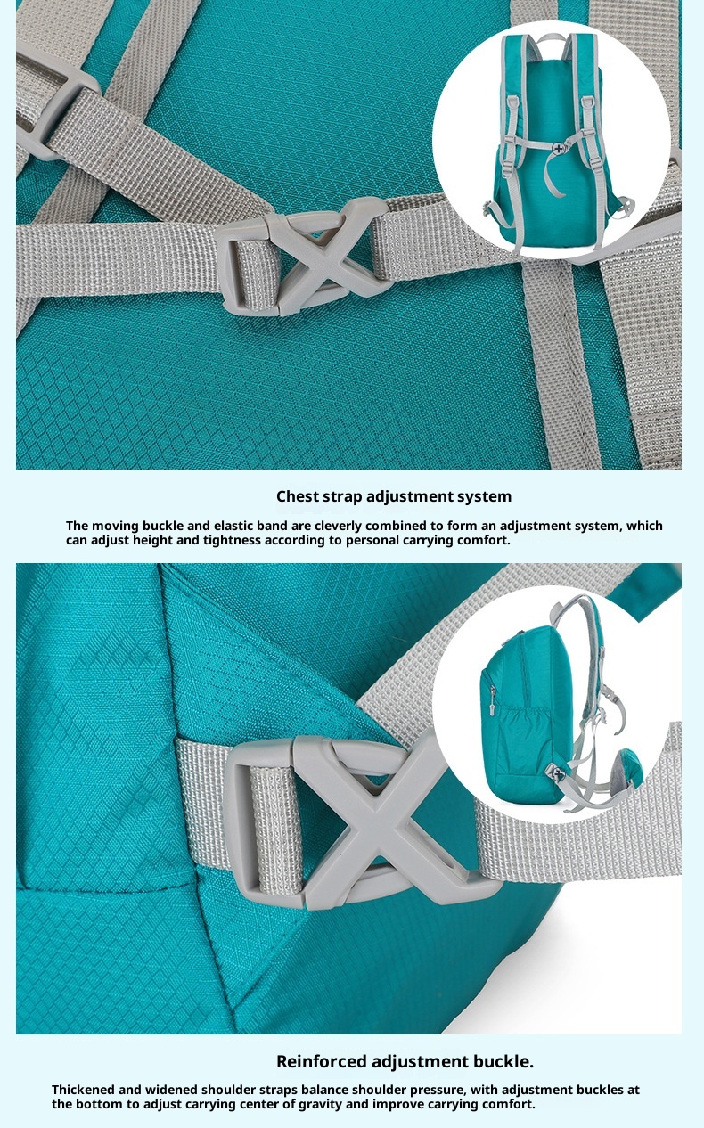 ActiveGo Backpack Handheld Women's Hiking Outdoor Sports Travel Cycling Large Capacity Foldable Waist Bag Lightweight Waterproof_voghion.com