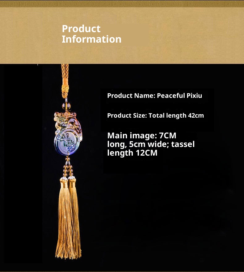 Un pezzo Dropshipping smaltato Pixiu Money-Biting Pendant Accessories Car Interior Hanging Decoration Wholesale_voghion.com