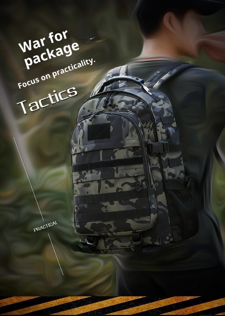 ActiveGo Men Outdoor Tactical Backpack Mountaineering Large Capacity Sports Camouflage School Camping Luggage Bag Air Cushion_voghion.com