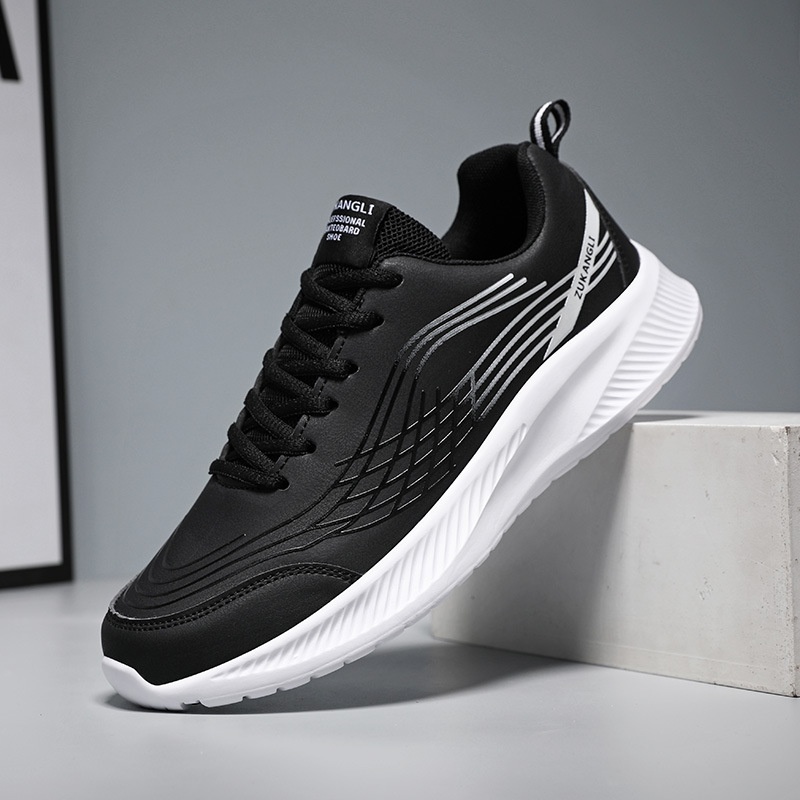 ActiveGo Herren Winter-Sneaker aus Leder, wasserdicht, sportlich, weiche Sohle, rutschfest, für Arbeit, Freizeit, Laufen, Frühling, Einzelschuhe_voghion.com