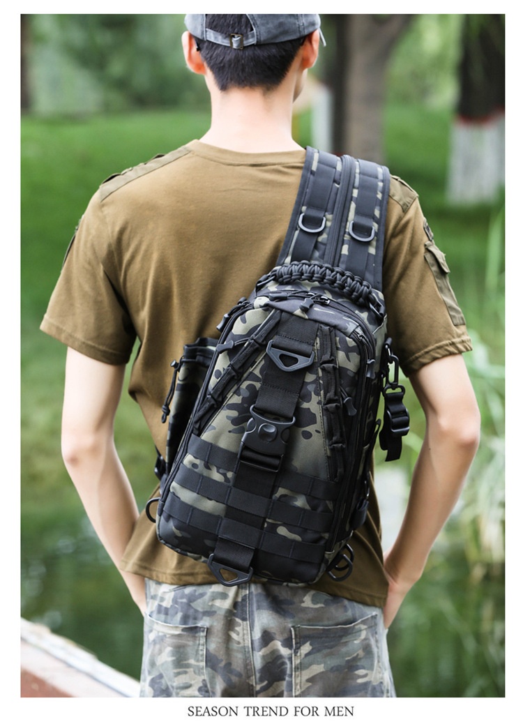 ActiveGo Lure Large Capacity Tactical Backpack For Men Multifunctional Outdoor Travel Hiking Cycling Camouflage Single And Double_voghion.com