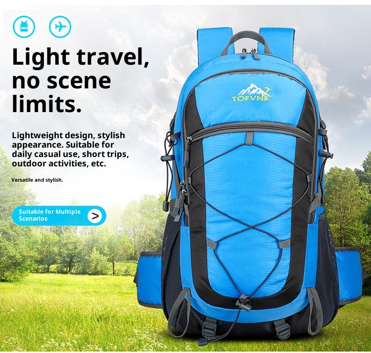 ActiveGo Cross-border New Sports Outdoor Hiking Large Capacity Lightweight Trekking Backpack Travel Student School Bag_voghion.com
