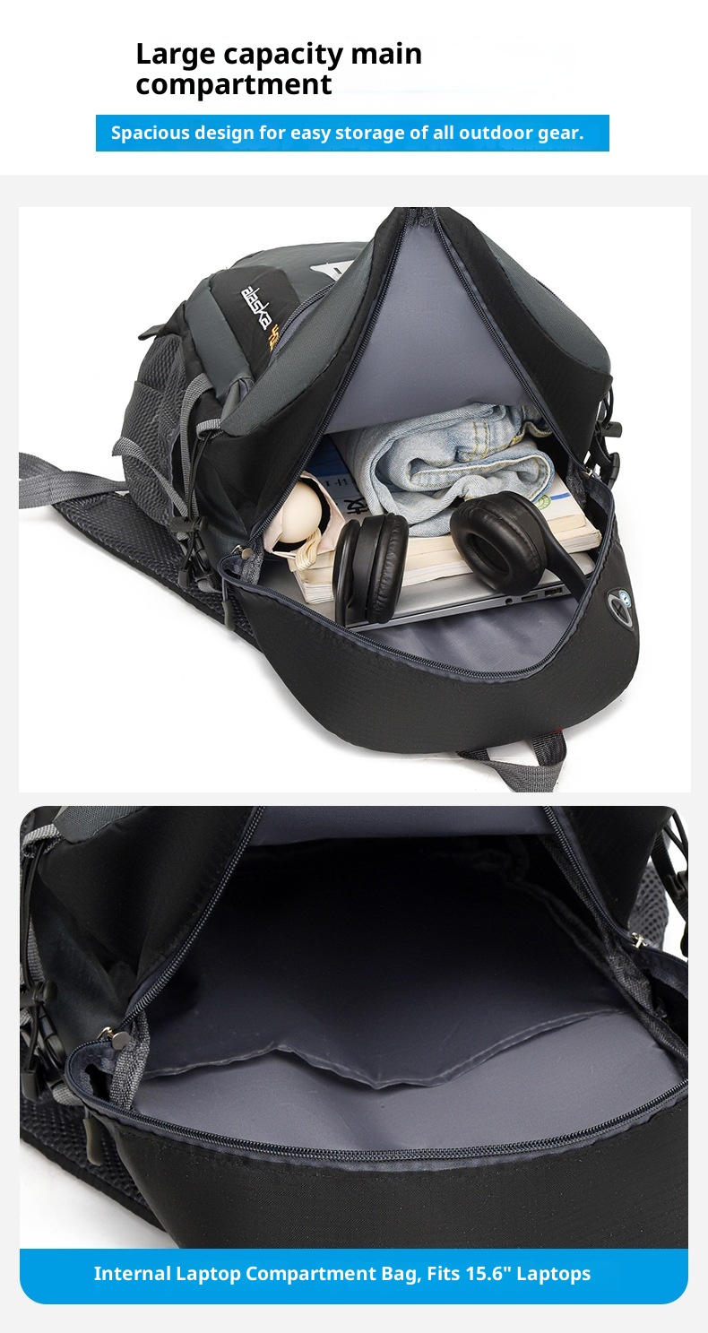 ActiveGo Foreign Trade New Multifunctional Hiking For Men Outdoor Trekking Large Capacity Travel Bag USB Charging Casual Backpack_voghion.com