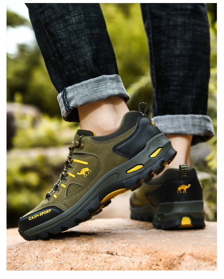 ActiveGo Cross-Border Plus Size Couple Autumn Winter Men's Fashion Outdoor Hik Low-Top Lace-Up Casual Trekk Shoes_voghion.com