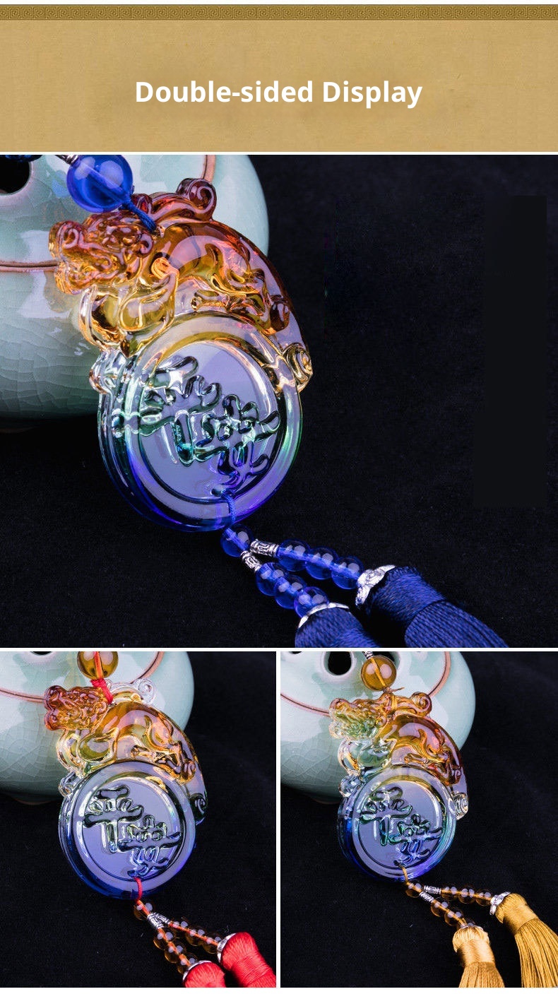 Un pezzo Dropshipping smaltato Pixiu Money-Biting Pendant Accessories Car Interior Hanging Decoration Wholesale_voghion.com