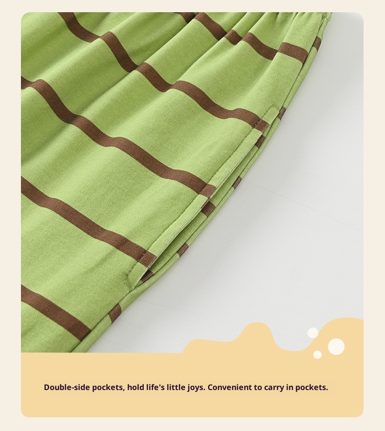 ChicShe Source Factory Stretch Cotton-Like Long-Sleeve Pajamas With Chest Pads Girls, Cartoon Round Neck, Suitable For Spring_voghion.com