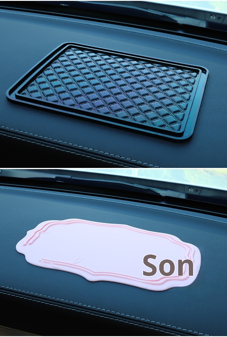 Rutschfeste Strassmatte mit Federdekor für die Mittelkonsole im Auto – Neuware_voghion.com