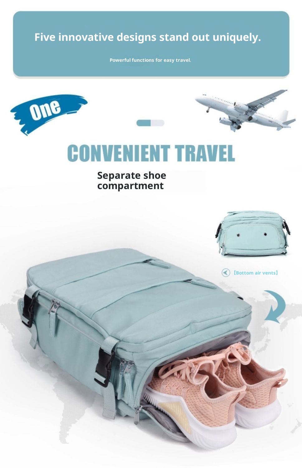 Zaino da viaggio per uomo ActiveGo, grande capacità, impermeabile, per escursioni, viaggi d'affari, casual_voghion.com