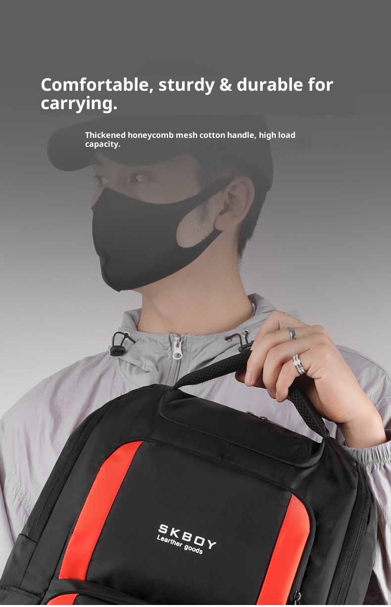 Zaino da viaggio per computer da uomo ActiveGo, borsa da viaggio per alpinismo e attività all'aperto, grande capacità_voghion.com