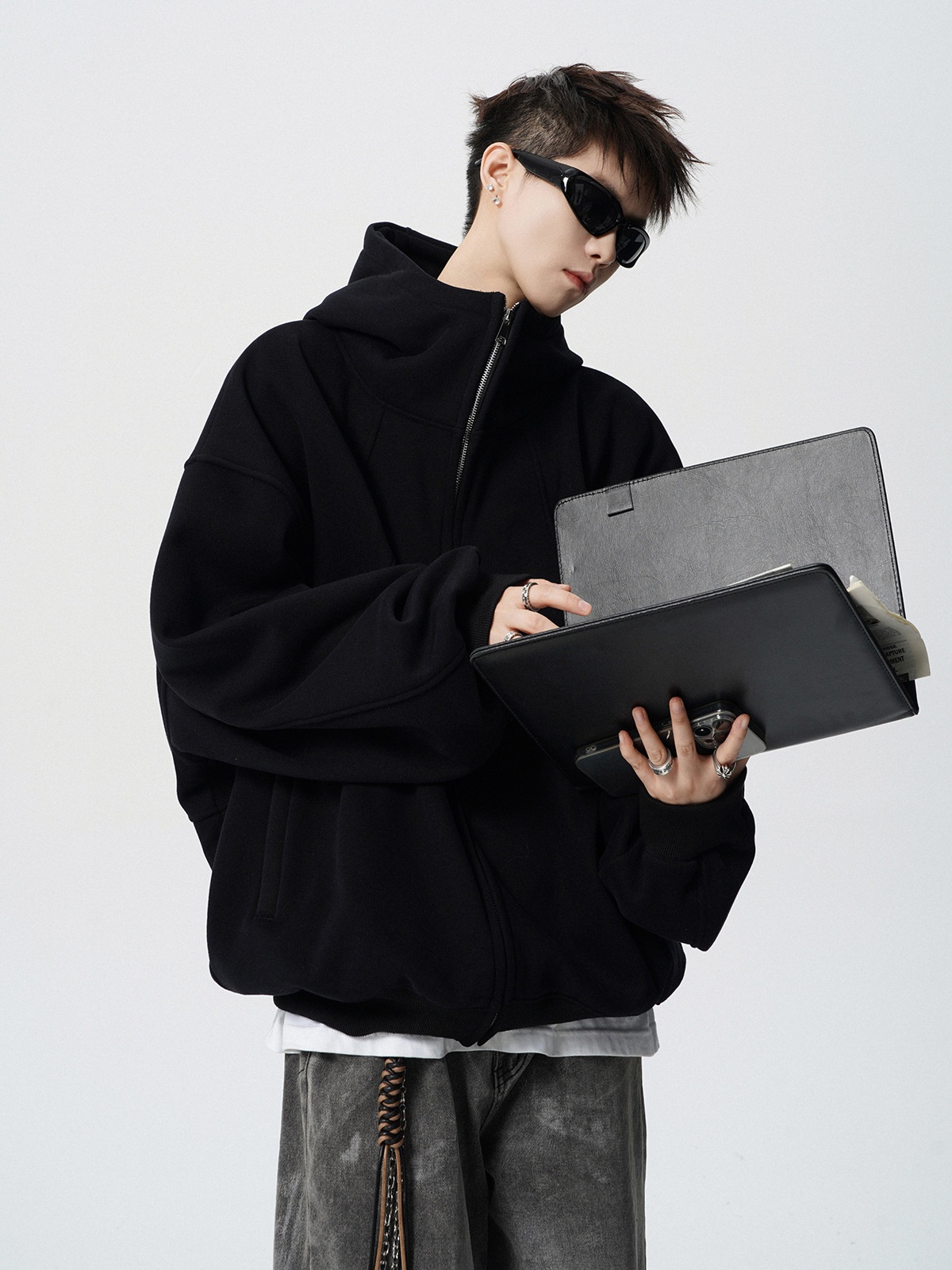 Junge Amerikanisches Schwergewicht Dconstructed Für Mn Winter Trndy Brand Design Patchwork Swatshirt High Strt Cool Coupl_voghion.com