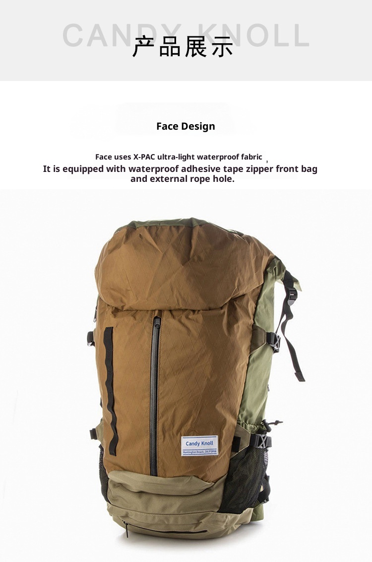 ActiveGo Wanderrucksack mit großem Fassungsvermögen, wasserdicht, professionell, leicht, für Damen und Herren, Doppeltragegestell_voghion.com