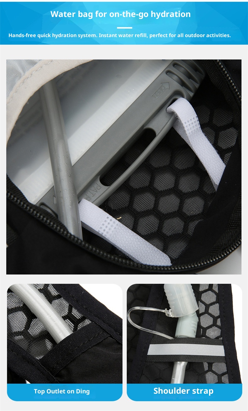 ActiveGo Azera Large Capacity Hiking Water-Resistant Off-Road Backpack Cross-Border Multi-Functional Cycling Marathon Hydration_voghion.com