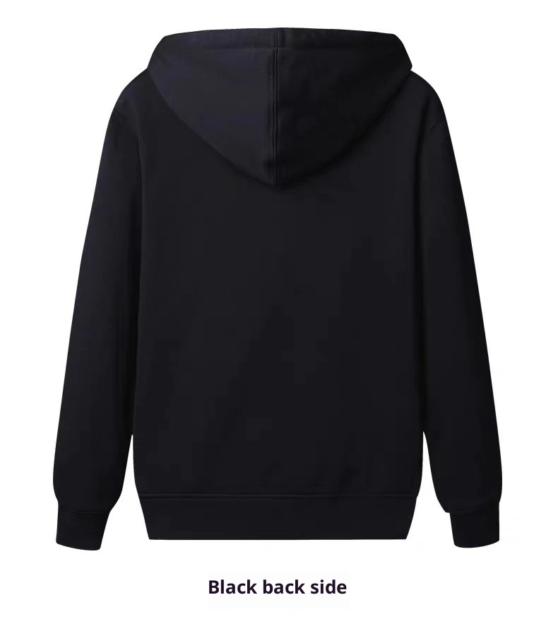 Sudadera con capucha y forro polar de color liso para hombre, estilo moderno y grueso de otoño, cuello redondo, estilo coreano._voghion.com