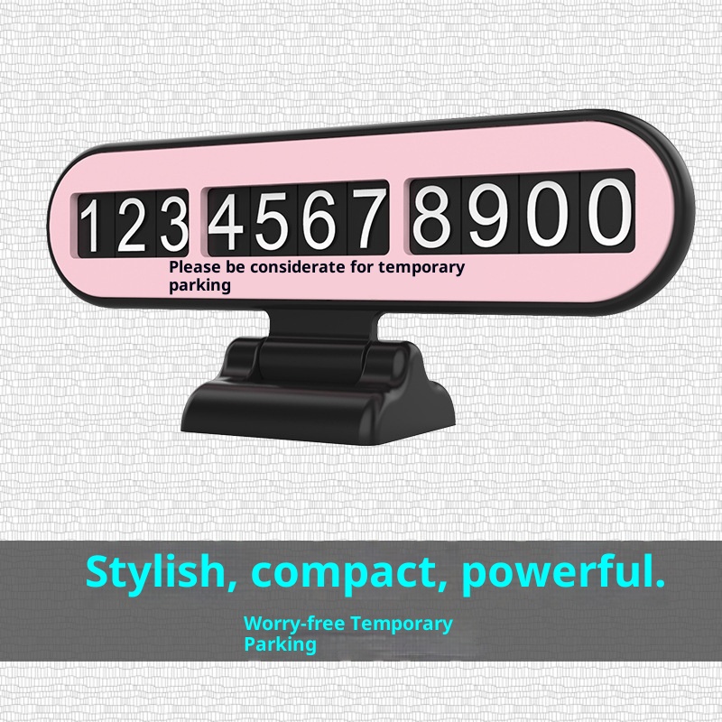 Interior Decoration Temporary Parking Sign Phone Number Move Dashboard Electric Car_voghion.com