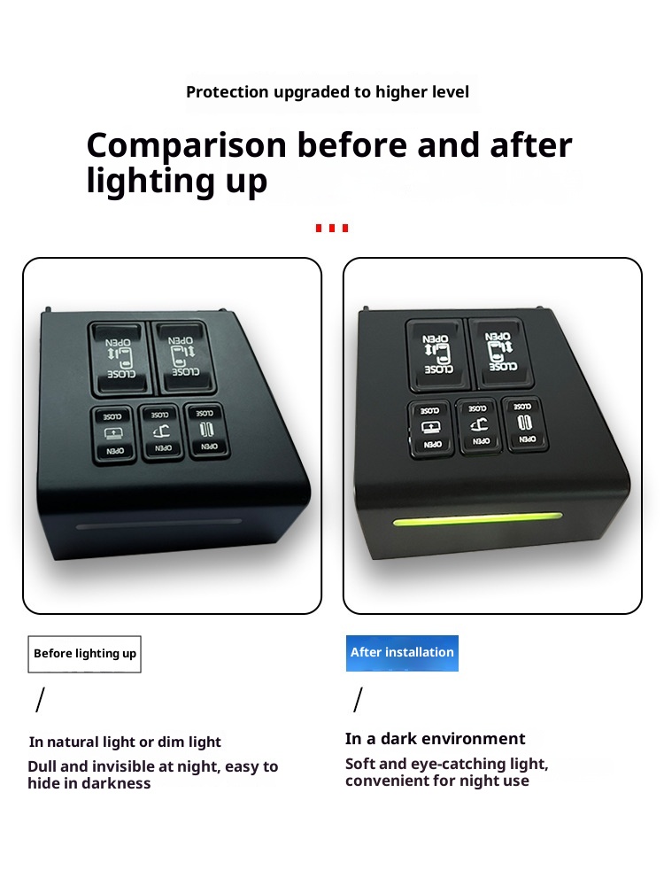 Applicabile a 24 modelli di interruttore della porta centrale a bassa configurazione della serie Alphard 40, per interni auto in vetro ALPHARD_voghion.com