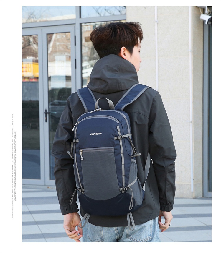 ActiveGo Warnerheim Hiking Men Folding Waterproof Trekking Bag Women Casual Large Capacity Lightweight Backpack_voghion.com