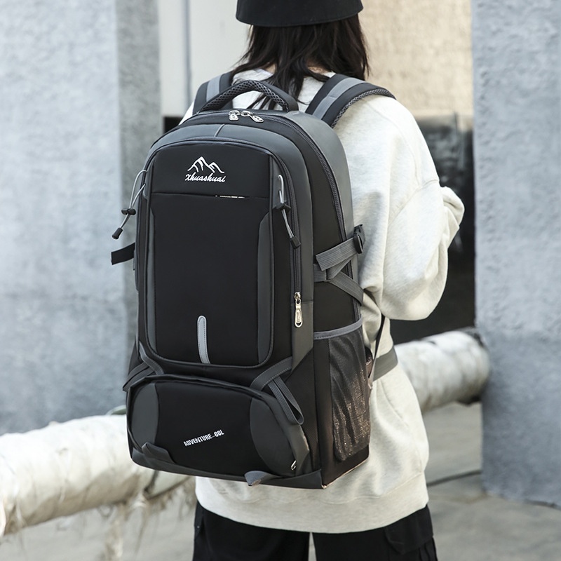 ActiveGo Outdoor Hiking For Men, Extra Large Capacity Camping Storage Backpack, Water-Resistant Leisure Travel Work Backpack_voghion.com