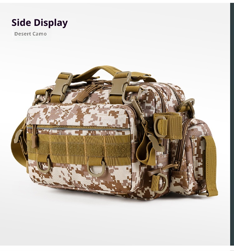 Zaino sportivo da uomo ActiveGo Lure, multifunzionale, con tracolla singola, mimetico, per attività all'aperto, borsa da pesca, grande_voghion.com