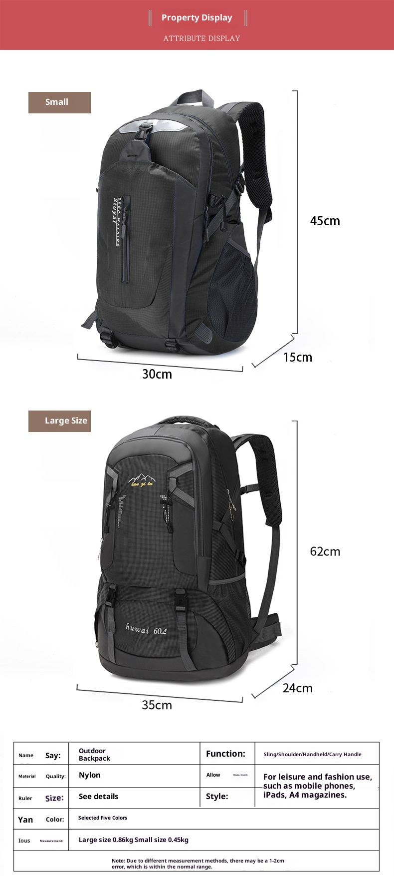 ActiveGo 2025 New Outdoor Hiking 60L Large Capacity Bag For Women Sports Men Korean Style Travel Backpack_voghion.com