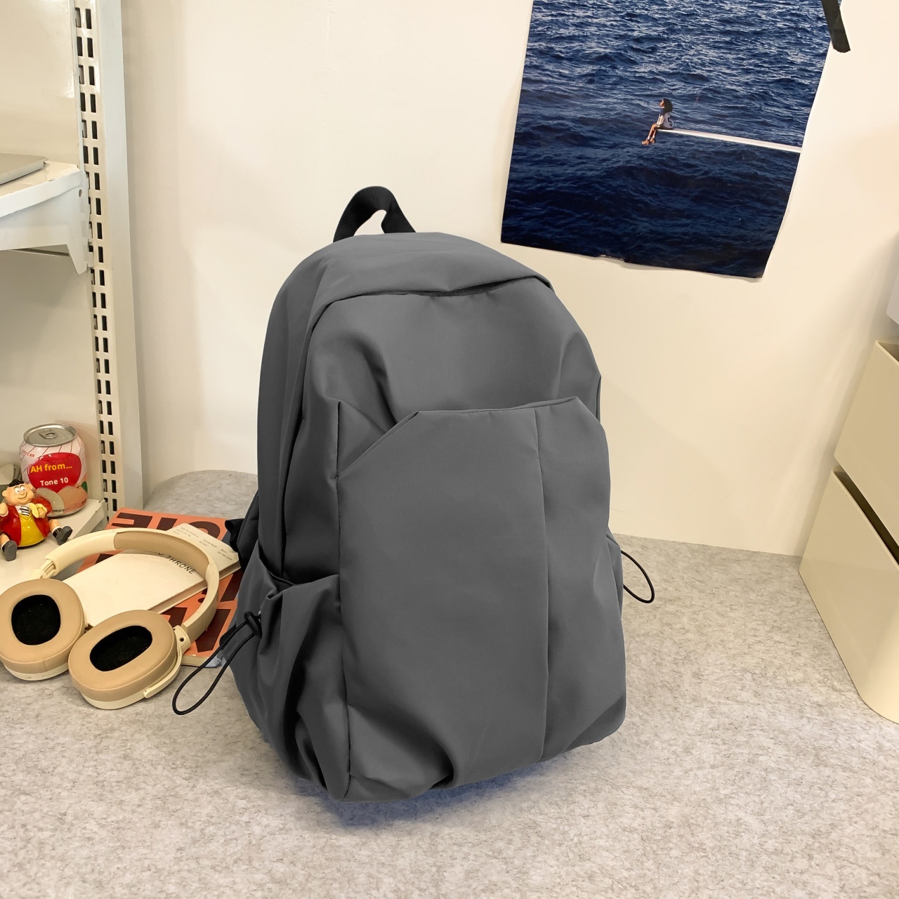 Sac à dos ActiveGo pour homme, grande capacité, pour ordinateur portable, idéal pour les voyages et la randonnée. Sac à dos pour femme, idéal pour le collège, avec pendentif et résistant à l'eau._voghion.com