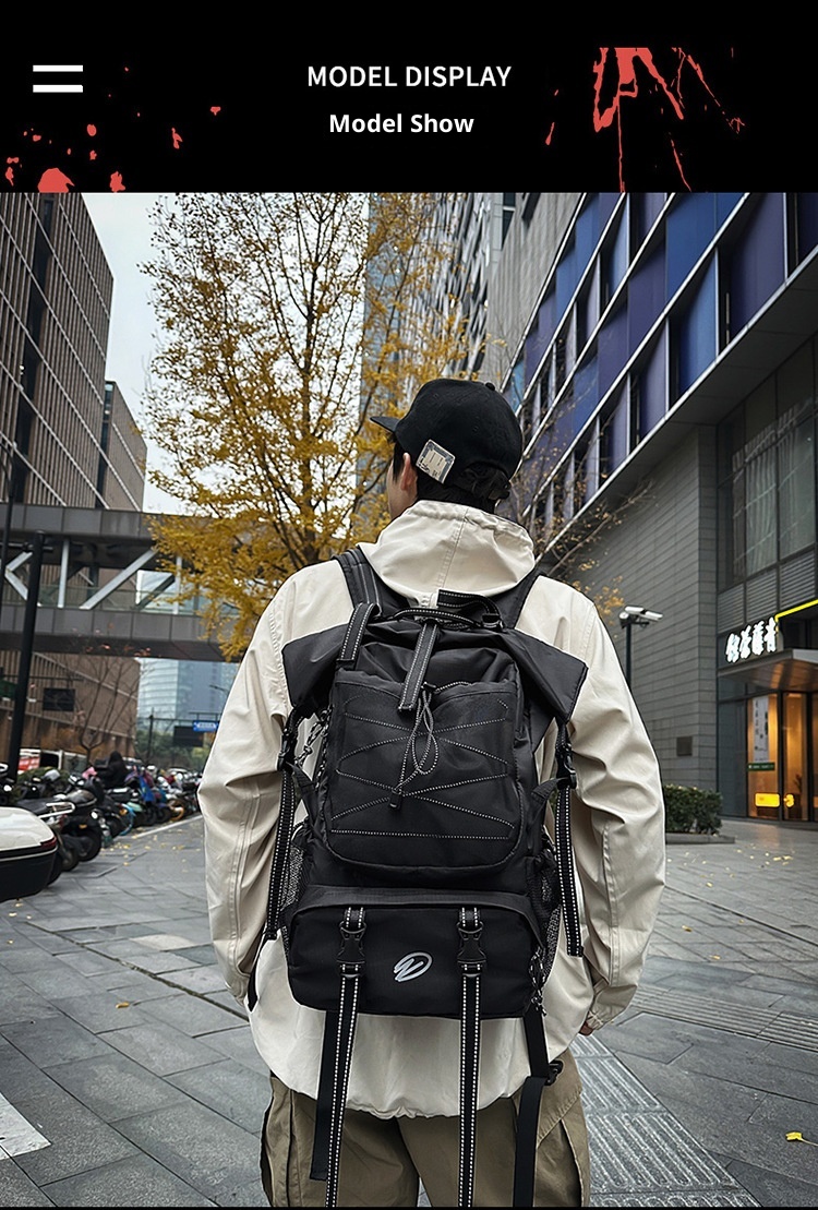 ActiveGo Outdoor Sports Hiking Large Capacity Lightweight Trekking Travel Men's Work Backpack Double Shoulder Student School Bag_voghion.com