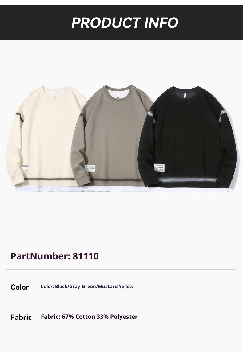 Unisex-Sweatshirt im neuen Herbst-Stil für Jungen, zweiteilig, Herren-Hoodie, lässige Outdoor-Jacke_voghion.com