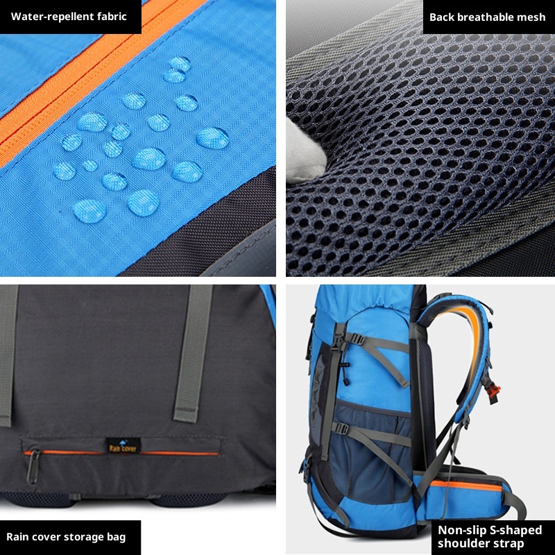 Sac à dos de randonnée ActiveGo Outdoor grande capacité pour hommes et femmes, idéal pour les voyages et le rangement. Vente en gros._voghion.com