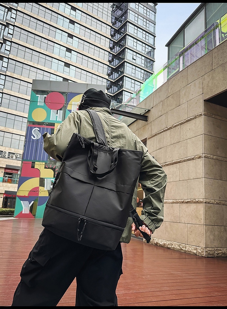 Zaino multifunzionale da uomo ActiveGo, grande capacità, impermeabile, per escursioni, alla moda, per studenti universitari, zaino per laptop_voghion.com