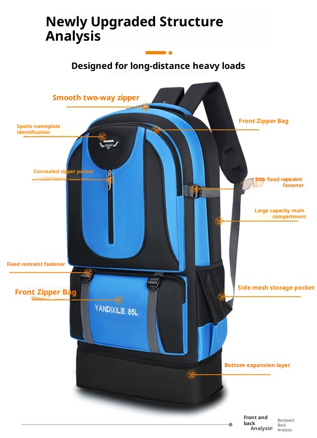 ActiveGo Cross-border Capacity Hiking Outdoor Travel Oxford Cloth Extra Large Luggage Bag Working Men Backpack Wholesale_voghion.com
