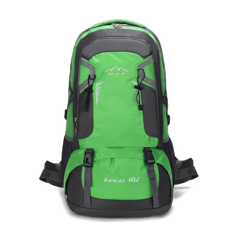 ActiveGo 60L Large Capacity Outdoor Hiking Water-Resistant Nylon Bag Couple Casual Sports Travel Backpack_voghion.com