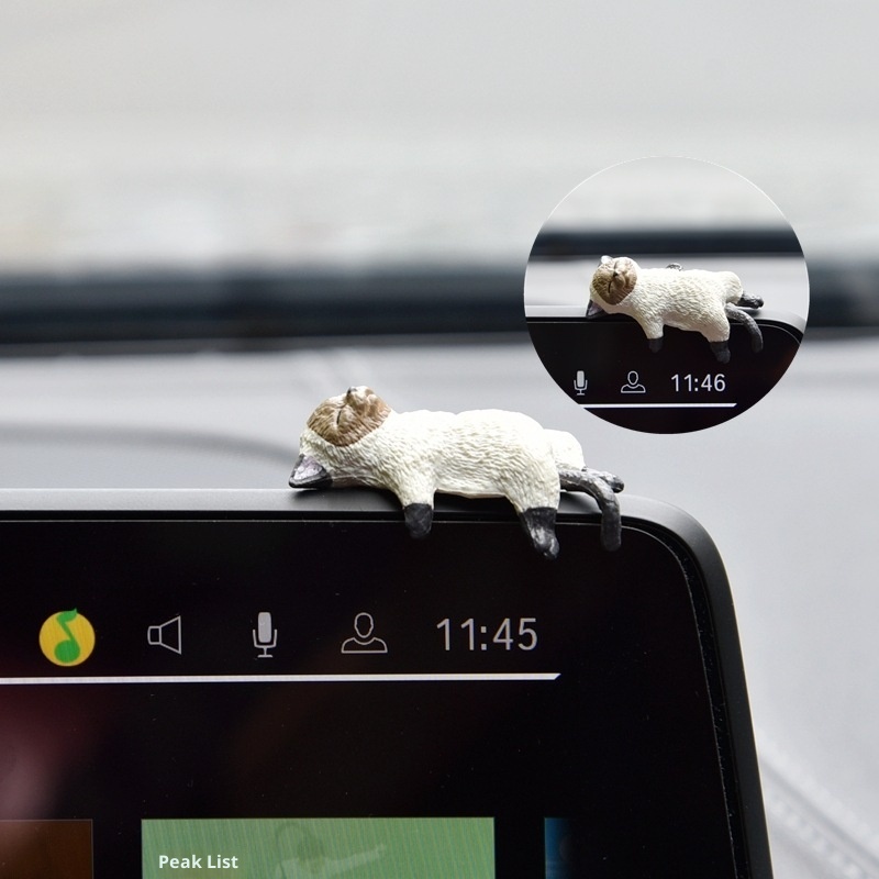 Niedliche Katzenornament-Kreation, trendige Armaturenbrettdekoration für den Autoinnenraum_voghion.com