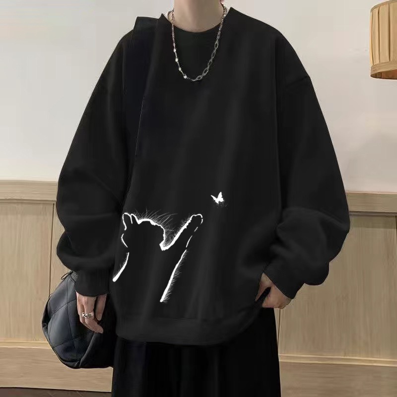 ragazzo Ragazzo Felpa invernale Nuova tendenza Stile americano Largo Girocollo Versatile Unisex Abbigliamento autunnale Esportazione all'ingrosso_voghion.com